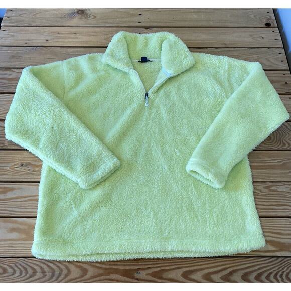 Eddie Bauer Jackets & Blazers - Eddie Bauer 1/4 Zip Fleece Jacket Size Large Women’s Yellow Pullover